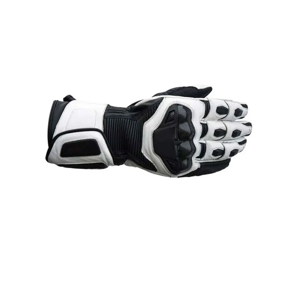 Motorcycle & Motorbike Racing Gloves Customized Logo Genuine Leather Full Finger Motorbike Gloves