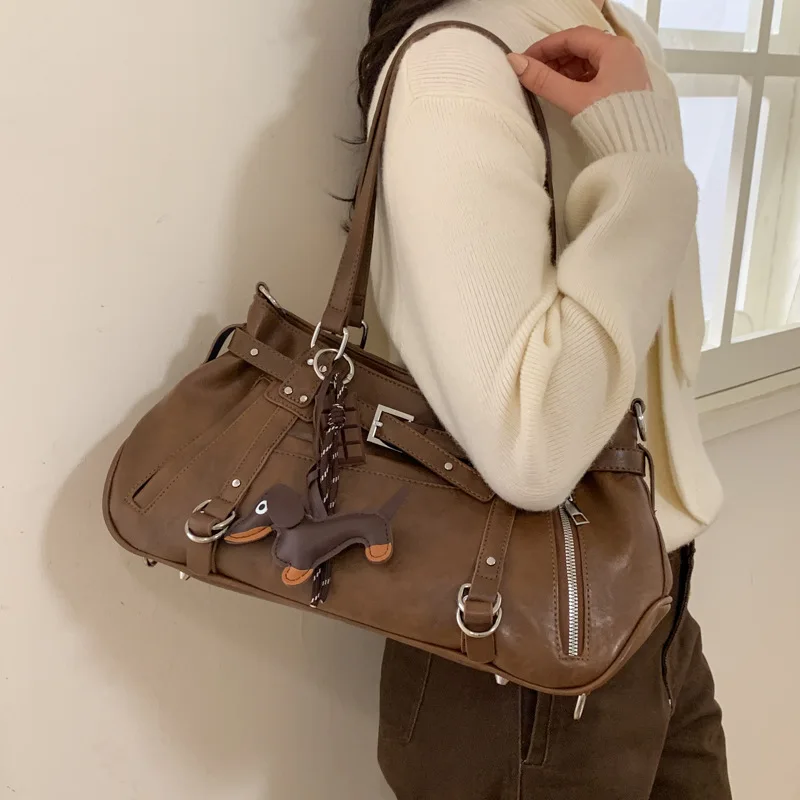 

2026 Retro Women Tote Bag Fashion Underarm Shoulder Crossbody Bag