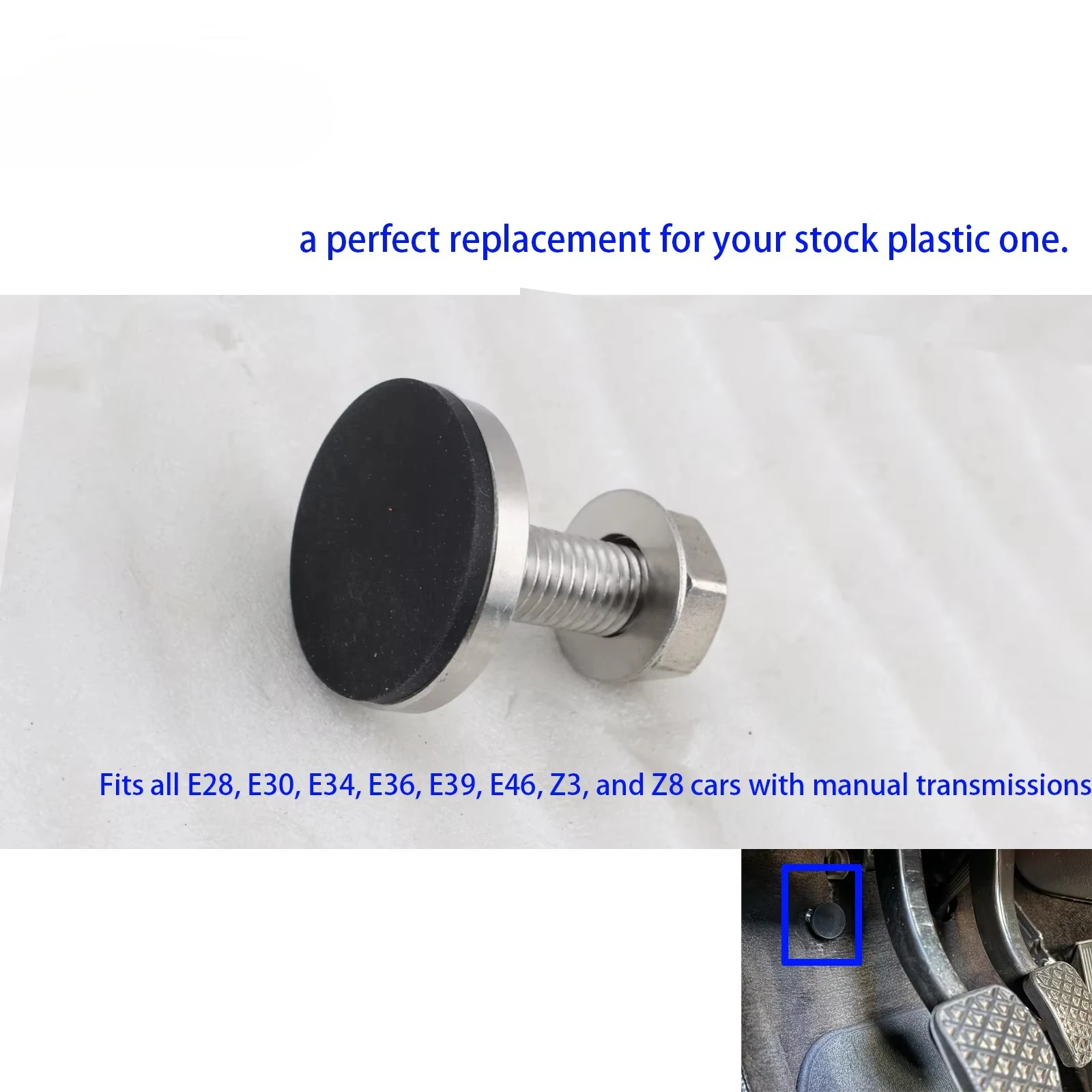 Replacement Racing Upgrade Clutch Pedal Stop For BMW E30 E36 E46 E39 325i 325xi 330i 328i M3 Z3 Z4 Manual Gearbox