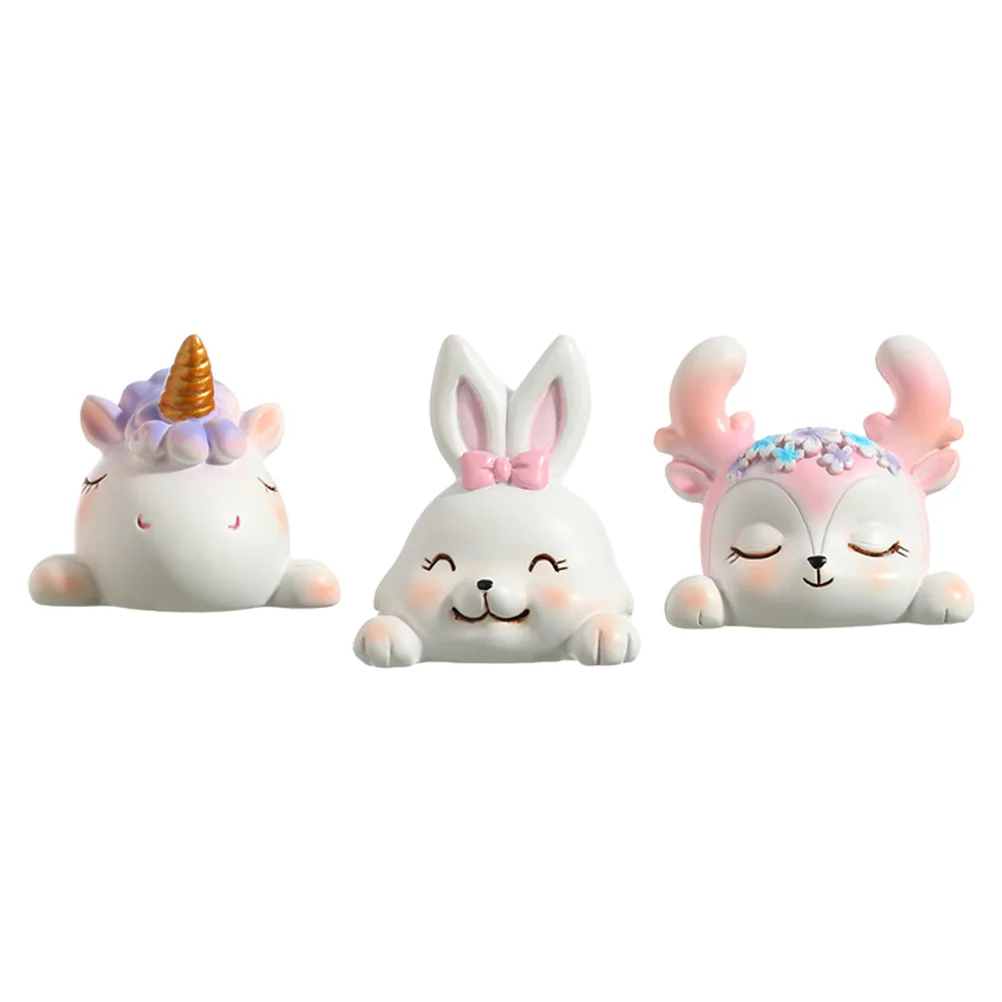 

3pcs Message Holder Desk Memo Clips Adorable Rabbit Design Photo Stand Card Note Paper Clip For Party Wedding Favor
