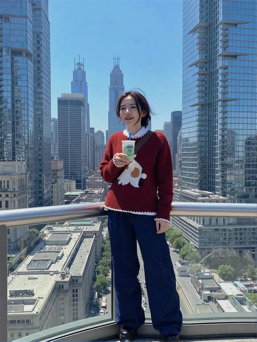 シンプルでエレガントなプルオーバー女性の冬暖かいルーズソフトニットセーター O ネック韓国ファッション甘い優しいカジュアル無地