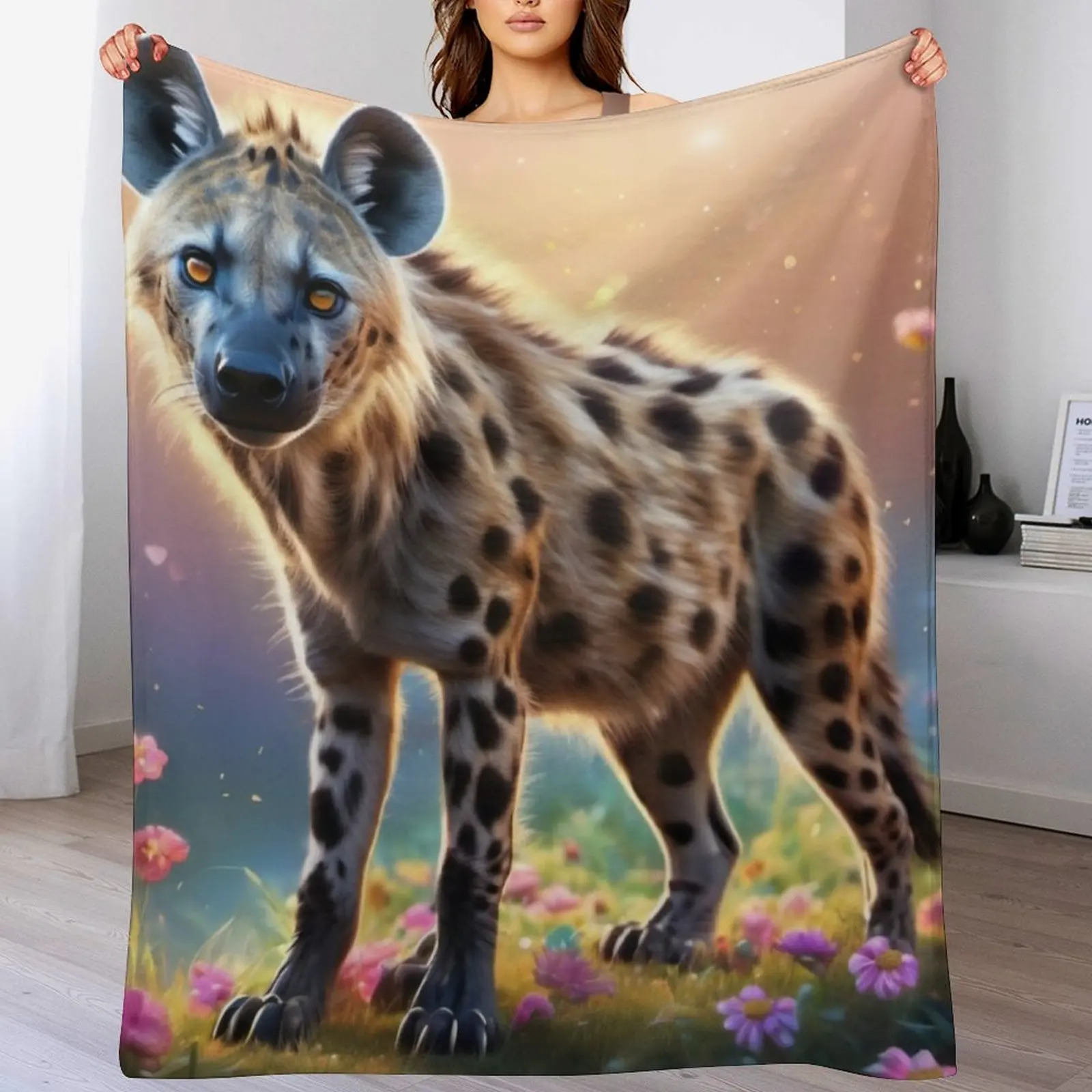 hyena Throw Blanket Winter beds Sleeping Bag Blankets