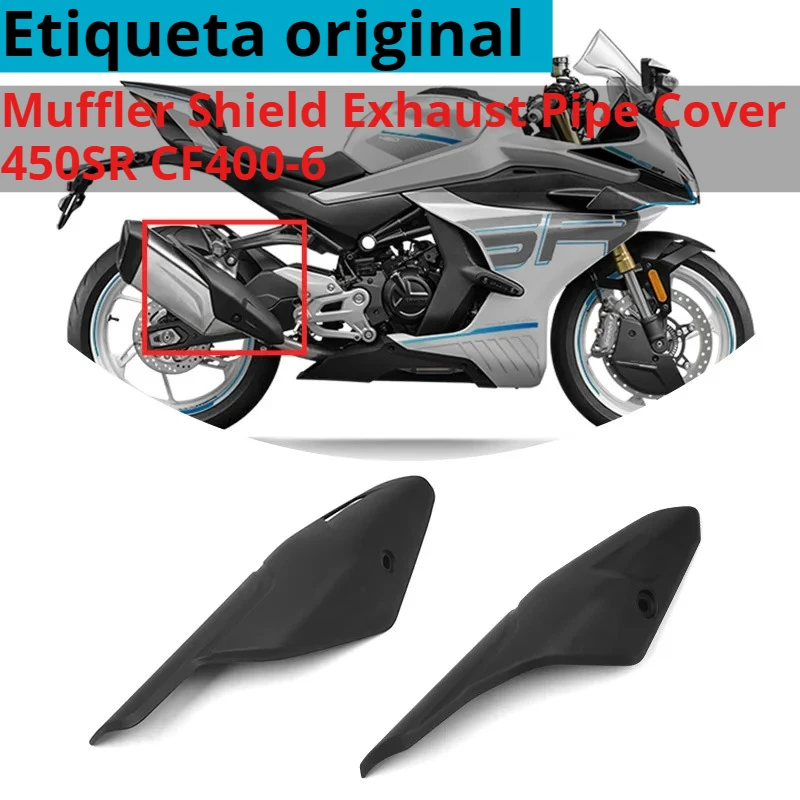 Motorcycle Original Original 450SR CF400-6 Muffler Shield Muffler Shield Exhaust Pipe Cover SR450 450 SR FOR CFMOTO Parts