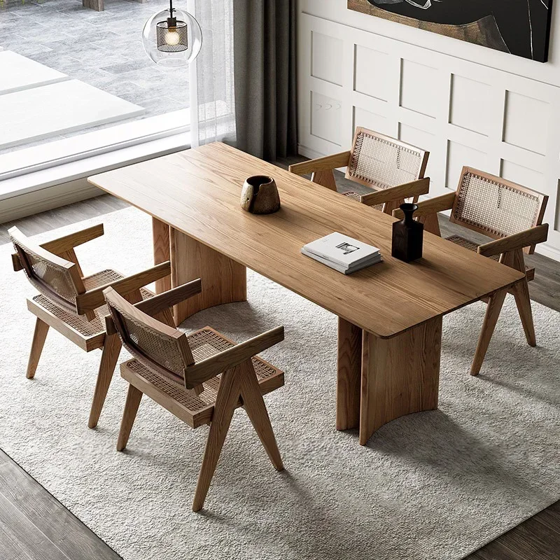 

Kitchen Dining Table Restaurant Mobile Wooden Sets Living Room Service Tables Console Muebles Para El Hogar Home Furniture