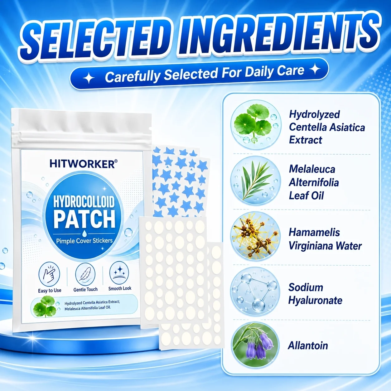 360pcs Face Acne Patch Invisible Skin Care Pimple Acne Patches Anti-inflammatory Healing Absorbing Spot Sticker Covering Acne