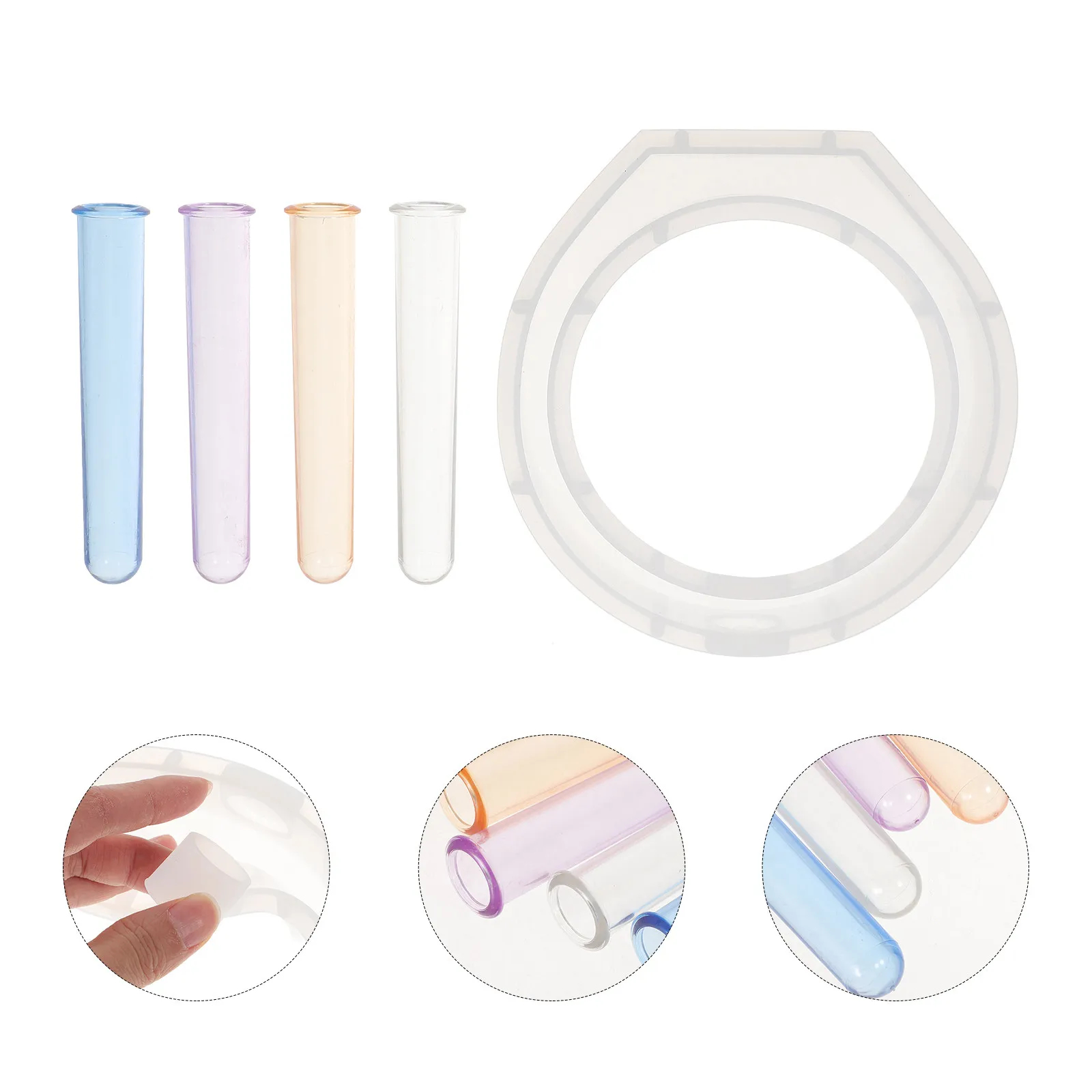 

1Set Hydroponic Vase Mold Silicone Craft Mold for DIY Flower Vase Resin Casting Plant Propagation Station Living Space Desktop