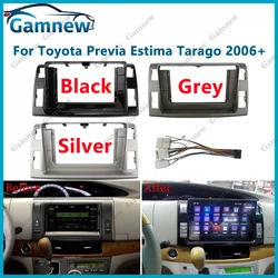 10 Inch Car Frame Fascia Adapter Cable Wire Harness Android Radio Dash Fitting Panel Kit For Toyota Previa 3 XR50 Estima Tarago