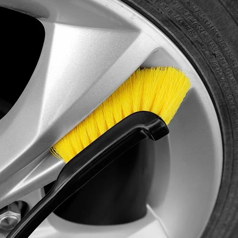 1pcs Car Special Crevice Brush Wheel Hub Tire Brush BrushInside And Outside Cleaning Tool Car Supplies