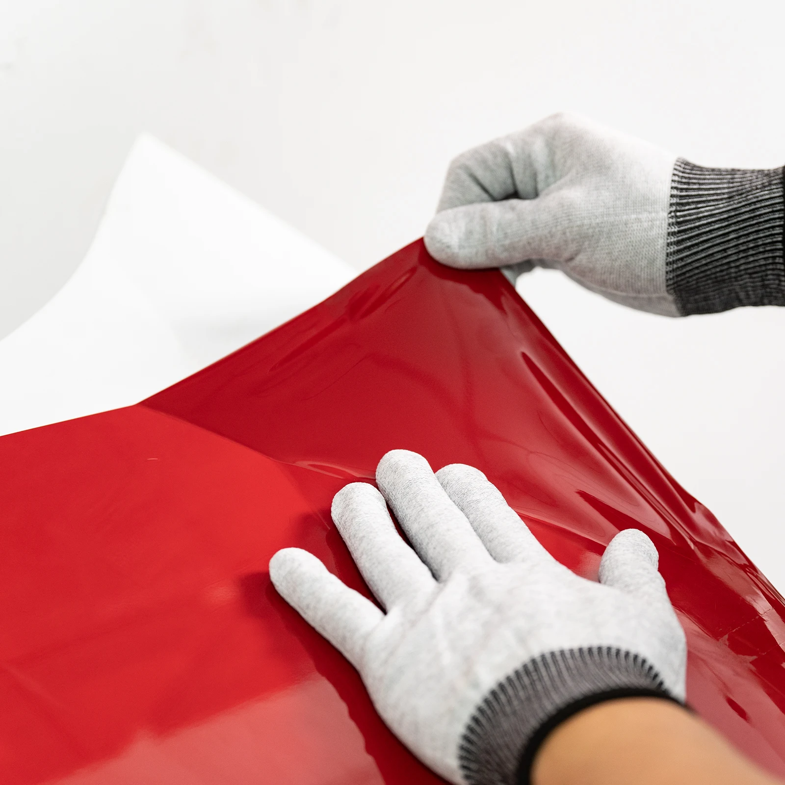 Antistatische Elastische Faser-Arbeitshandschuhe für Autofenster-Tönung, Vinyl-Wrap, PPF Lackschutzfolie Anwendung – Detail 1