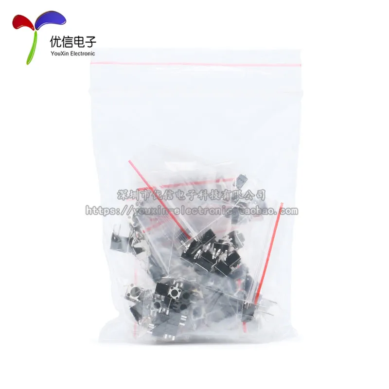 Component packs commonly used mixed switch packs, tact switches, micro switches, button switches, a total of 12 kinds, 10 each