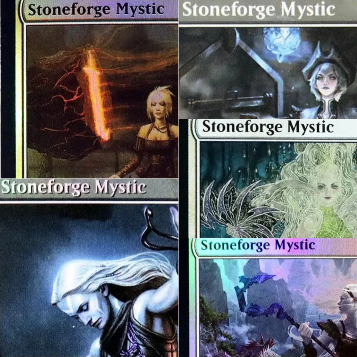 Stoneforge Mystic TCG Proxy Black Top Quality Playing Board Game Deck Trading Cards