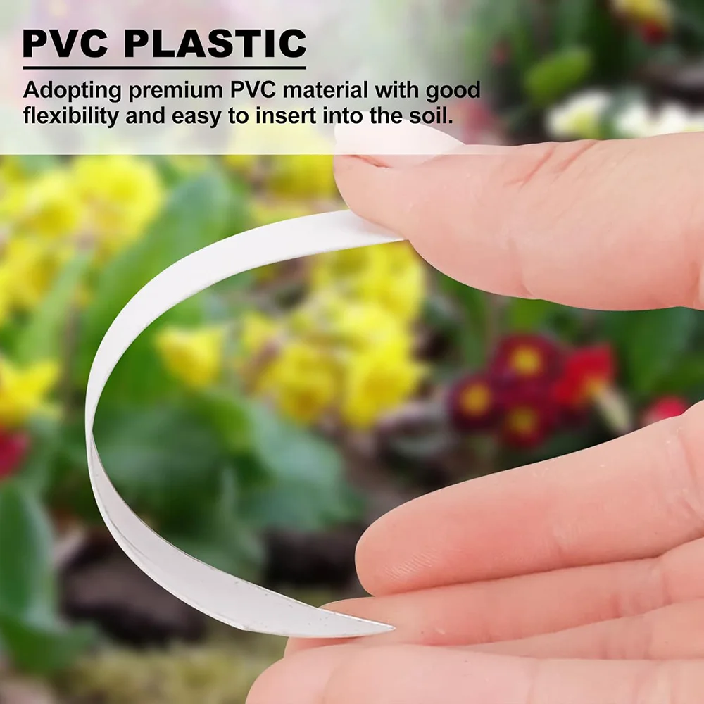 100Pcs Plant Labels for Outdoor Garden Plant Markers for Garden Waterproof Plant Tags for Gardeners Plastic Nursery Seed Tags