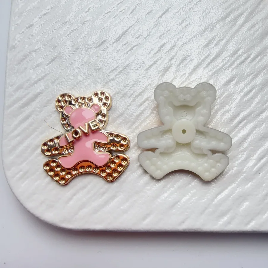 Shoe Charms for Clogs Pink Color DIY Accessories Cute & Edgy Butterfly Pearl Chains Flower Animals Decor Fashion For Sandals