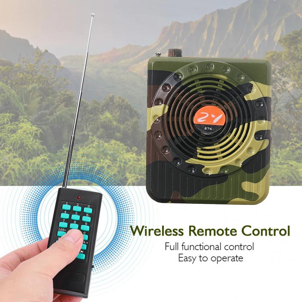 Rechargeable Remote Control Amplifier Universal Outdoor Hunting Sound Amplifiers Hunt Accessory Sound Devices US Plug