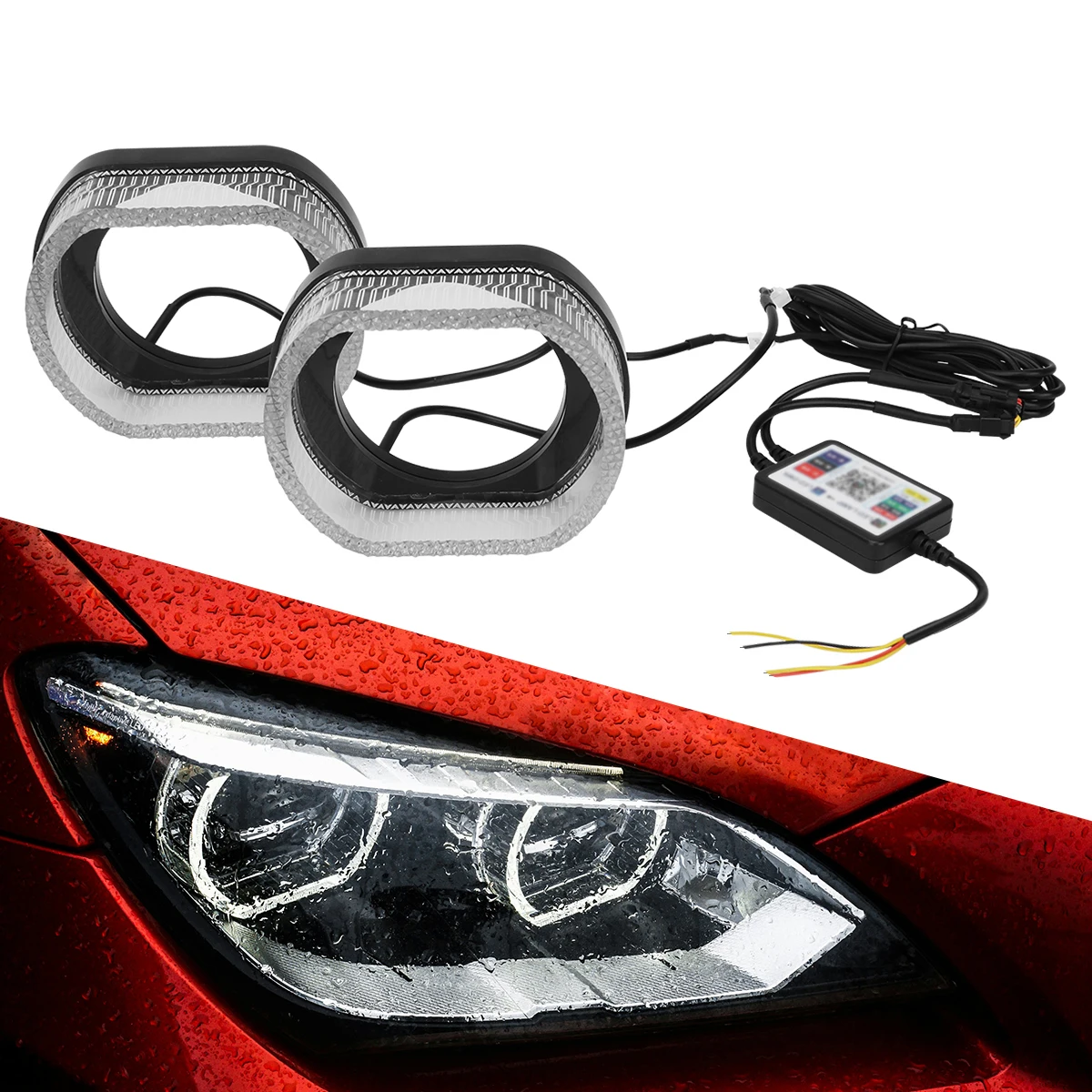 

For Cars For 12V Vehicles APP Control RGB Headlight Night Driving App Controlled Led Headlights Mobile App Control