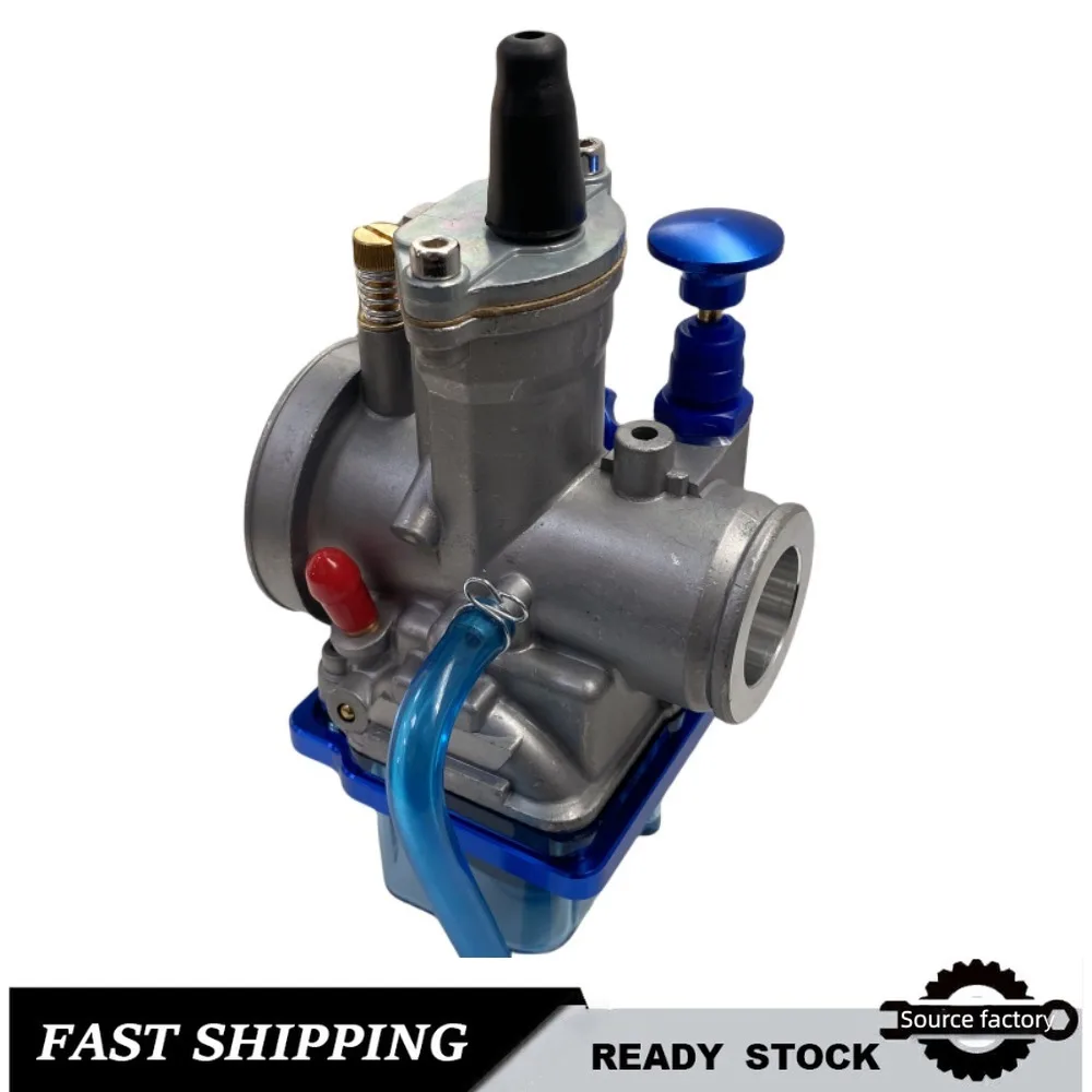 Carburetor for PWK21 24 26 28 30 32 34mm Transparent Blue Bottom Cover CNC High Speed Motorcycle Modification Accessories