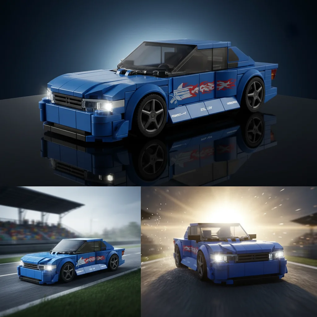 MOC DIY 330PCS Silvia S14 racesnelheid ​ ​ Serie Assemblage Bouwstenen Creatieve Garage speelgoedbaksteen Verjaardagscadeautjes voor kinderen