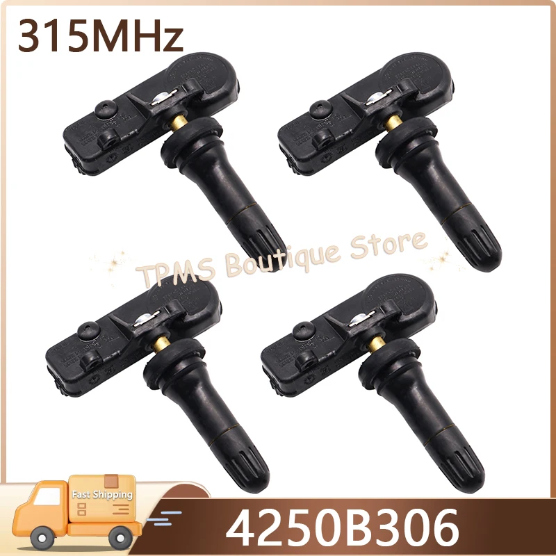 

4pcs 315MHz 4250B306 Tyre Pressure Monitoring System TPMS Sensor Car Accessories For Mitsubishi