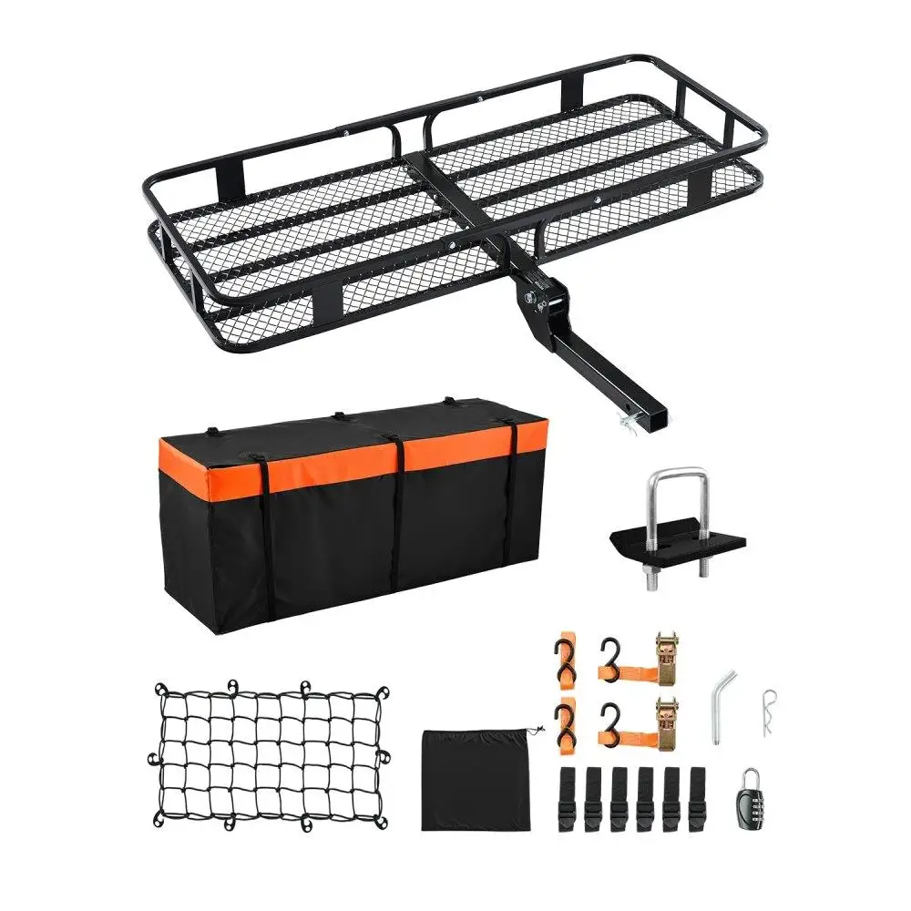 

500 lbs Hitch Cargo Carrier Folding Hitch Cargo Carrier with Cargo Net