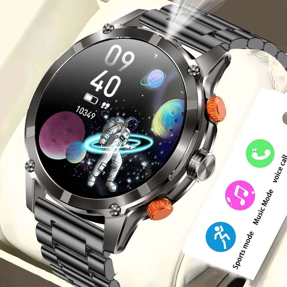 

MAOYUAN Men's Smart 5.3 Bluetooth Call Watch 620mAh Polymer Lithium Battery 1.75-inch AMOLED Screen Men's Smart Call Watch