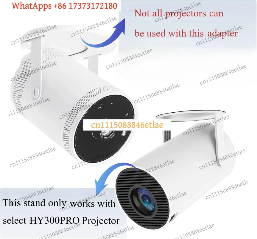 k3 HY300PRO Projector Ceiling & Wall Mount – Metal Steel Bracket for Freestyle Projectors (White)