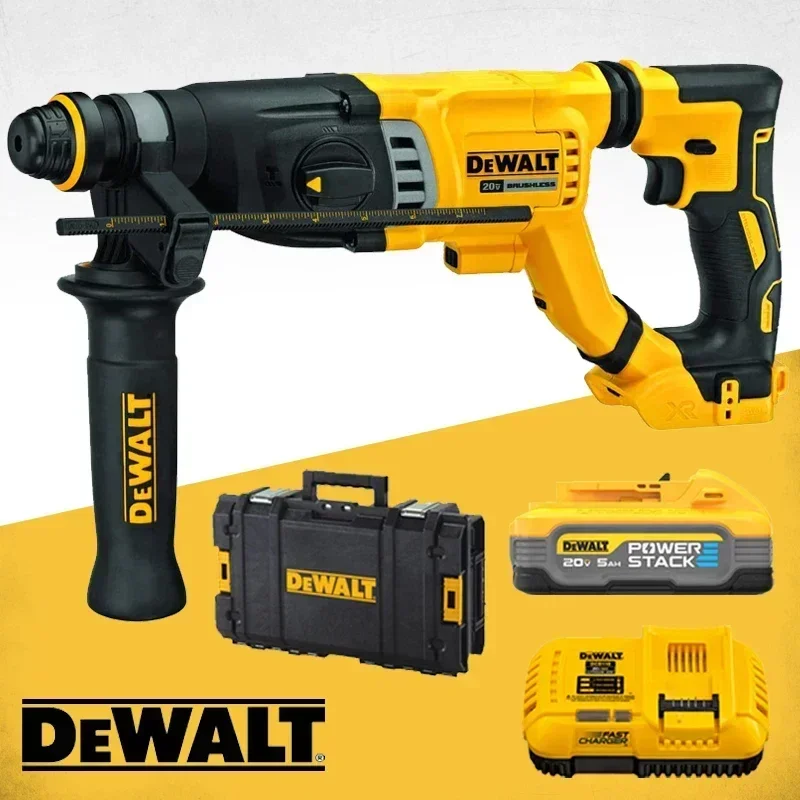 

DEWALT DCH263 Rotary Hammer Drill With 20V Battery Brushless Motor SDS PLUS D-Handle Electric Demolition Hammer Impact Drill Kit