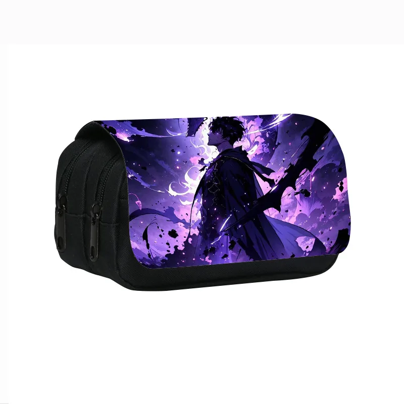 سولو التسوية طبقة مزدوجة مقلمة 22 سنتيمتر/8.7 بوصة حقيبة القلم المدرسية للطلاب تخزين كبير الطلاب صندوق رصاص هدية المدرسة