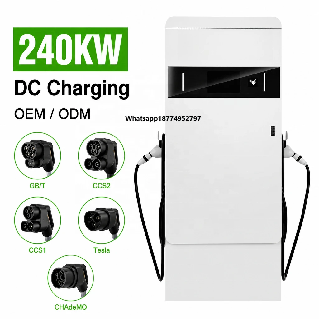 Multiple Connectors Available Commercial 240KW Dual s Electric Vehicle Charging Unit New DC Fast EV Charger