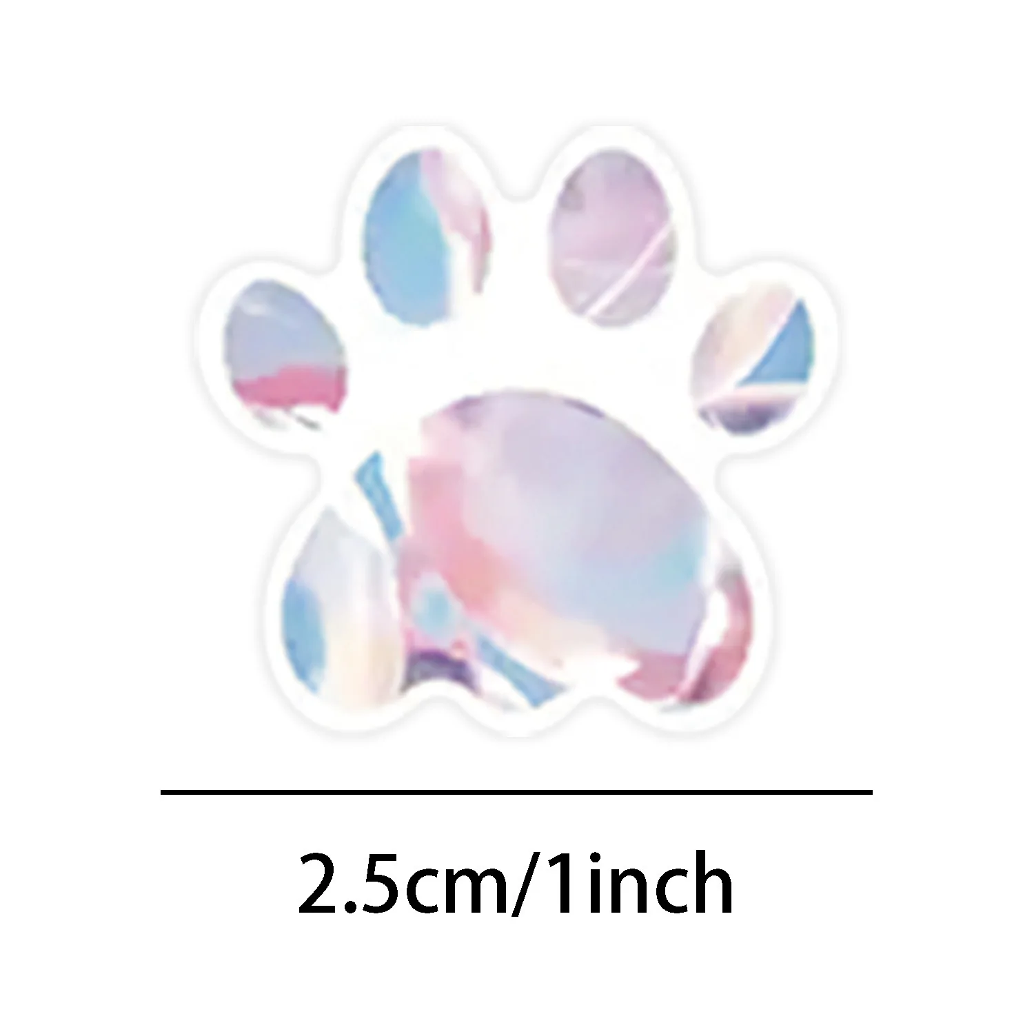 100-500pcs Cute Colorful Paw Print Stickers Birthday Gift Decoration Sealing Paw Labels Stickers Teacher Reward Kids Stickers