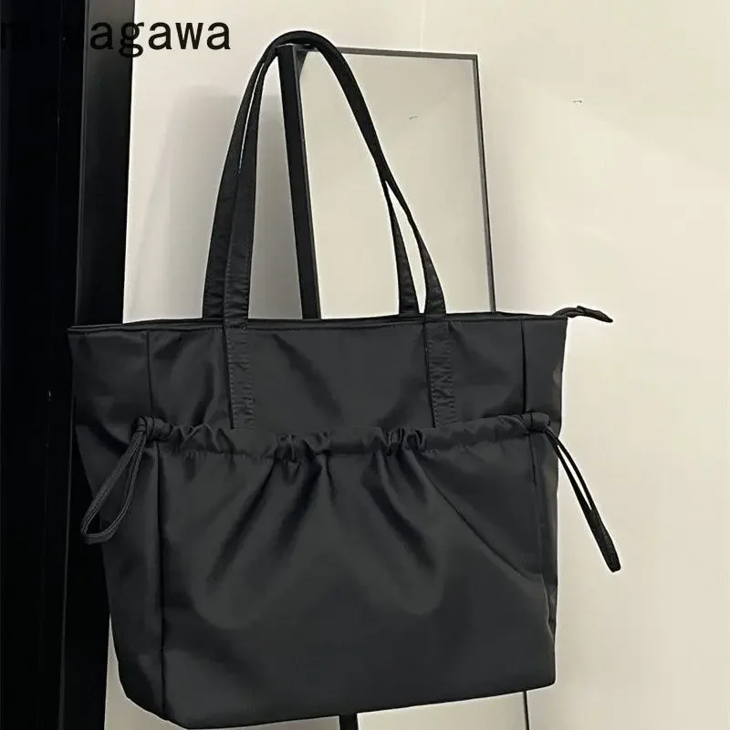 

Miyagawa Tote Bag for Women 2024 New Large Capacity Student Classroom Simple and Lightweight Commuting Shoulder Bags