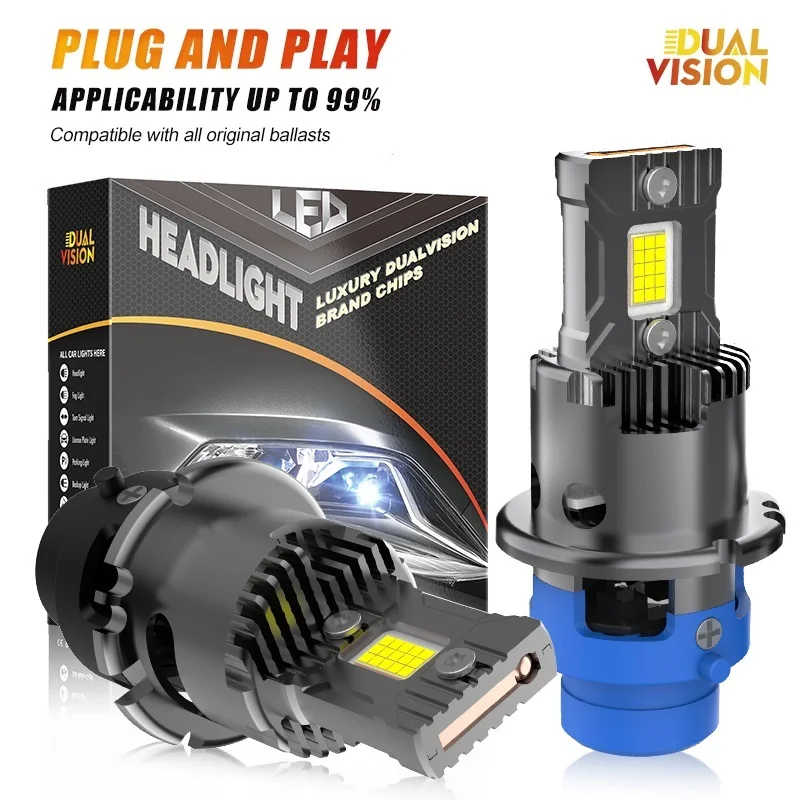 

D2S D4S D2R D4R Led Car Headlight Canbus HID D1S D3S D8S D1R D3R Xenon Bulb Super Bright Two-Sides Chips Turbo Lamp Auto Light