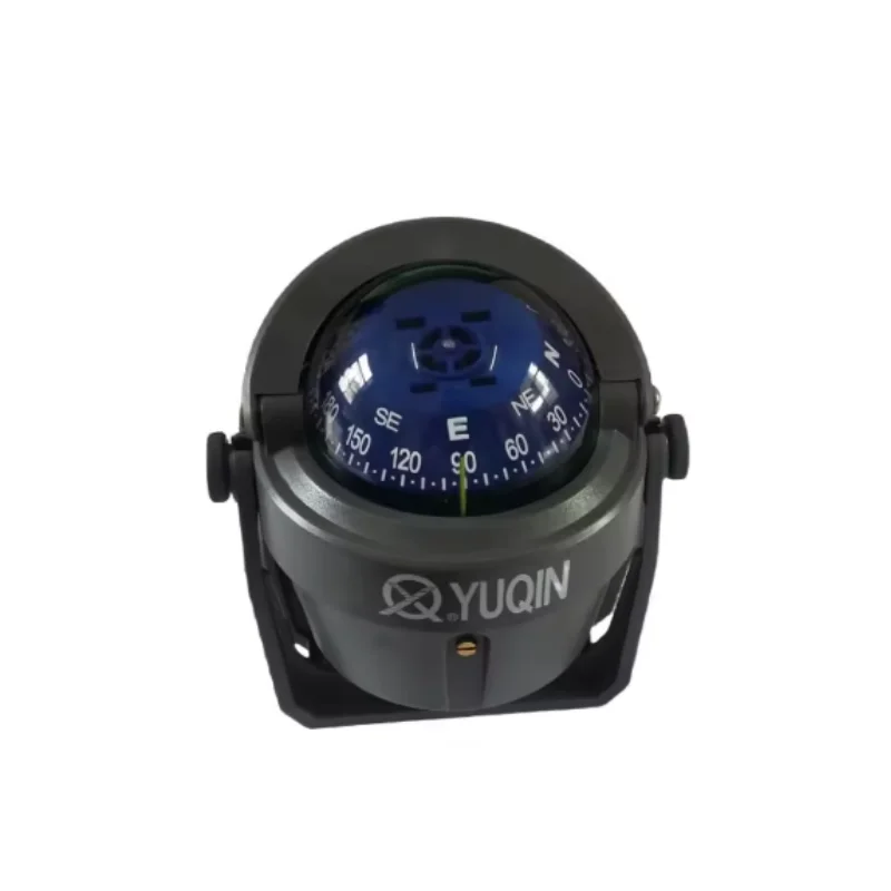 ISURE MARINE Boat Navigation YQ-50F Angler Compass, Explorer Compass, With Blue Dial, Black