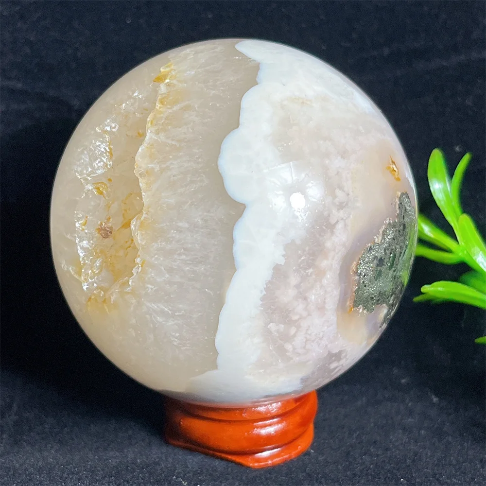 Cristallo naturale rosa ametista fiore agata sfera pietra pietra quarzo pietra preziosa minerale lucido decorazione gemma per la casa geode + supporto