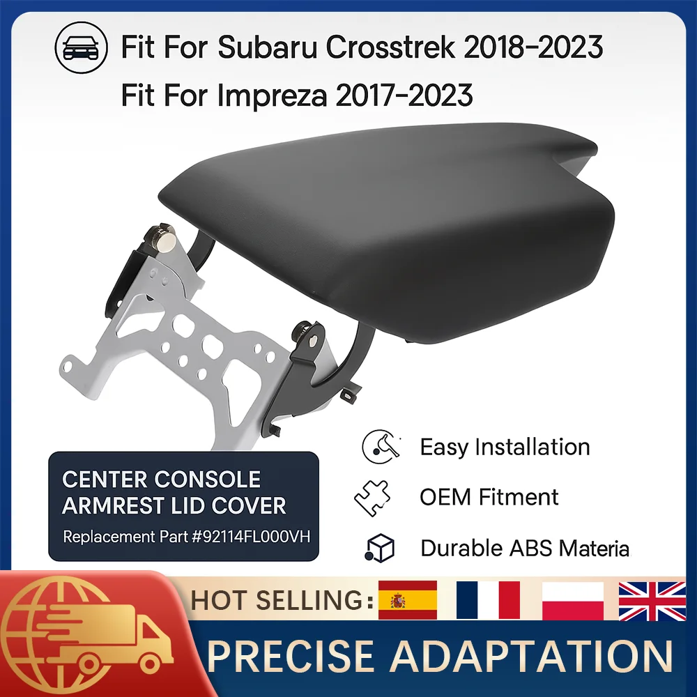 

1 шт., крышка подлокотника центральной консоли для Subaru Crosstrek 2018-2023 Impreza 2017-2023, запасная часть 92114FL000VH, интерьер