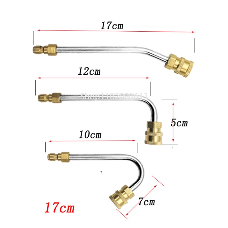 Arma de Lavadora de Alta Pressão Extensão Varinha Car Wash Metal Jet Lance 1/4 "Substituição Conector Rápido Lance Arma de Lavagem Vara Limpa