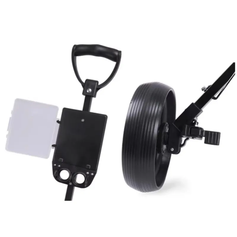 

Трехколесная складная стальная тележка для гольфа 2026 с держателем для бутылки с водой и счетной карточки – удобная тележка для гольфистов