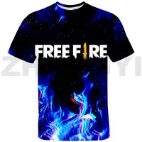 2024 New Fashion 3D T Shirt Women T-shirt Fashion Hip Hop Boys Summer Tops Kids Free Fire Print Cool Streetwear Trendy Men Tees
