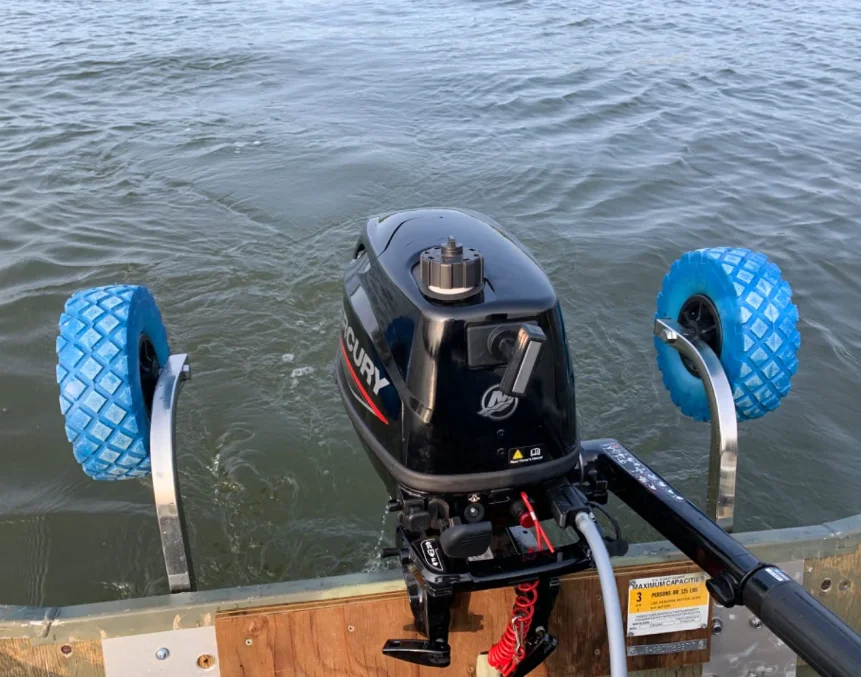 HV-MARiNE Inflatable Boat Launching Wheel - Fishing Boat Underwater Wheel - 304 Stainless Steel - for Outdoor Beaches