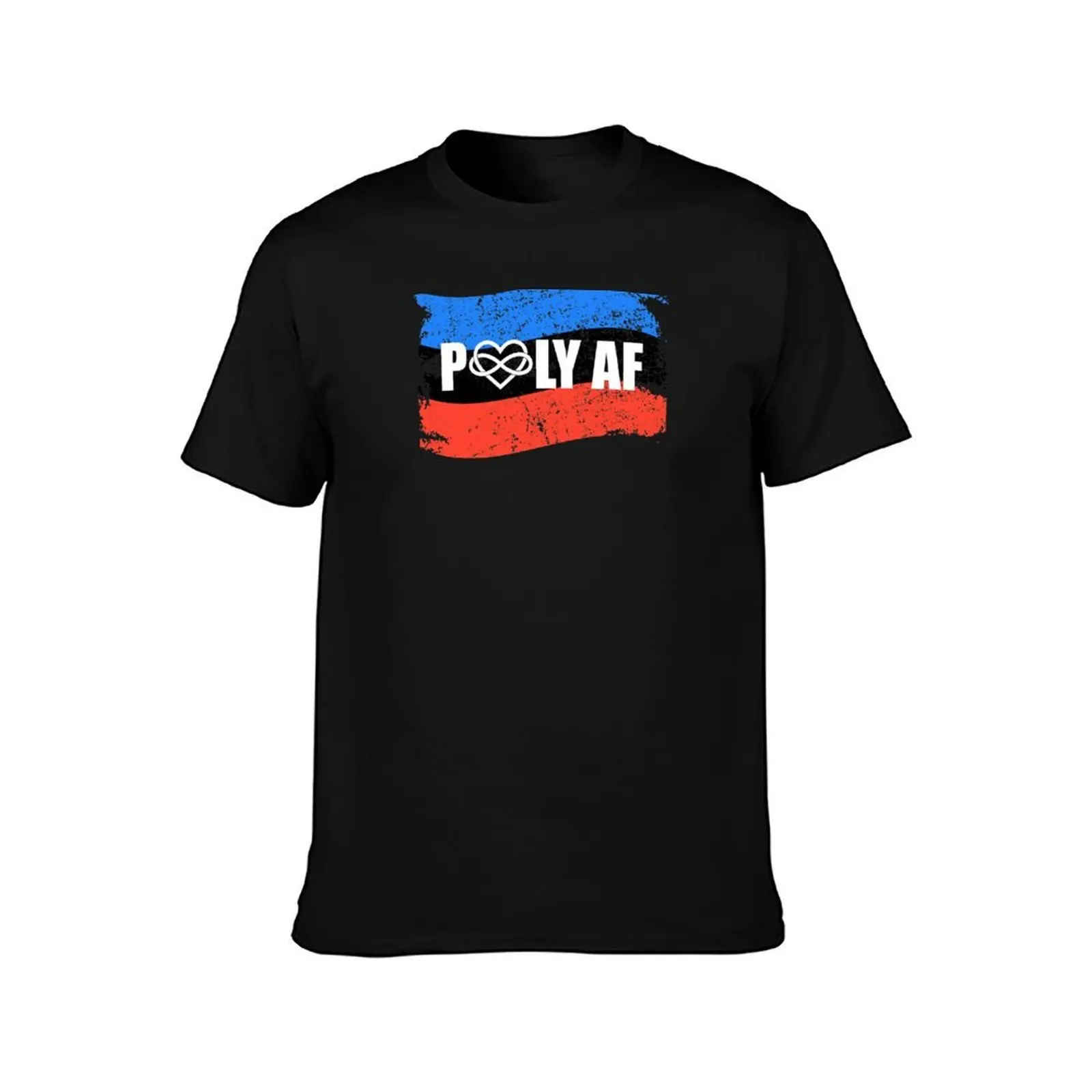 Poly Af Polyamorous Flag Polyamory Pride graphic T-Shirt Moisture Control Sports Tee