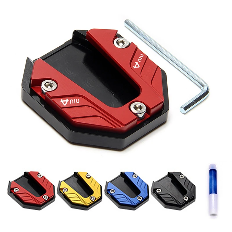 Universal Scooter Motorcycle Bike Kickstand Extender Foot Side Stand Extension Pad Support Plate Anti-skid Enlarged Base