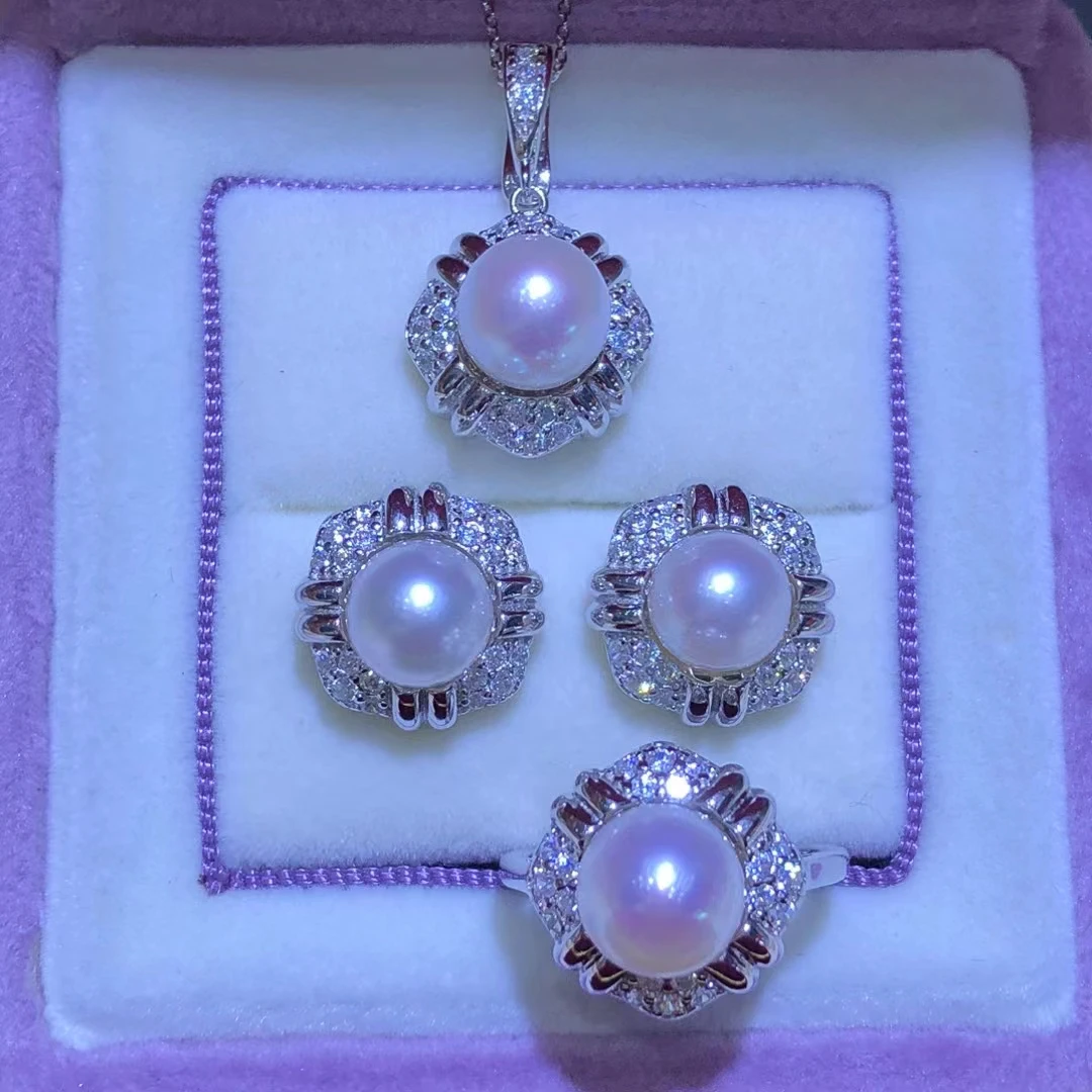 

Серьги-подвески из стерлингового серебра 925 пробы, крепления для колец, фурнитура, базовый комплект ювелирных изделий, крепления, детали для жемчуга 8-10 мм, бусины