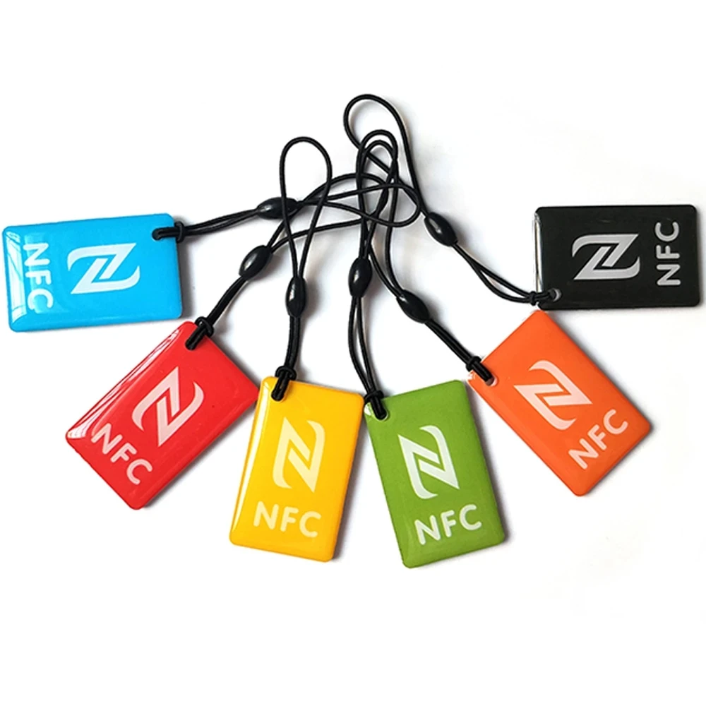 NTAG216 NFC Sticker 888 Bytes Epoxy Mini CardProximity 13.56MHz ISO14443A Small RFID Tag 42*26cm Waterproof Keyfob Token