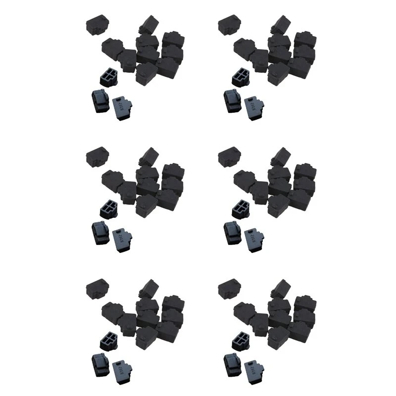 600Pcs Black Ethernet Hub Port RJ45 Anti Dust Cover Cap Protector Plug RJ45 Interface Dust Plug For RJ45 Female Port