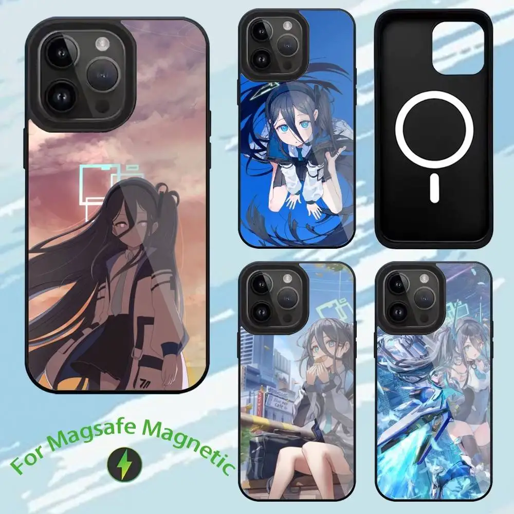 

Game B-Blue Archive Tendou Arisu Phone Case For iPhone17,16,15,14,13,12,11,Plus,Pro,Max For Magsafe Wireless Charging cover