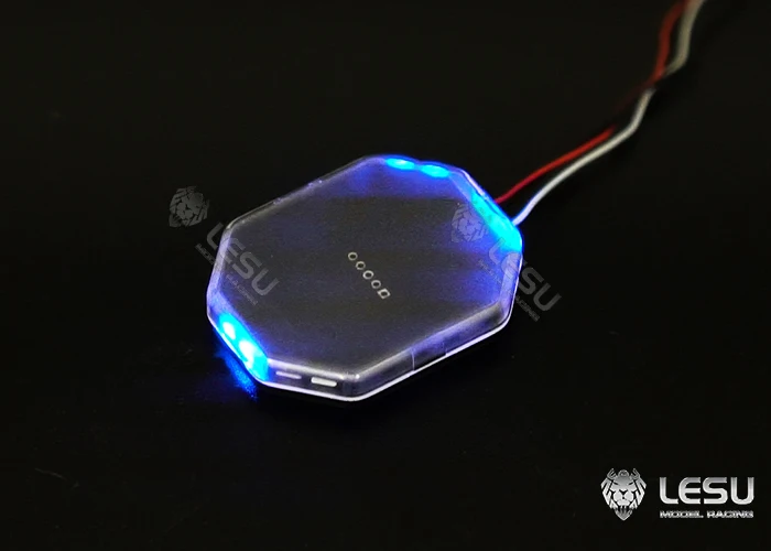 LESU für 1/14 Tamiya LED mit rot, blau und gelb wechselnden Modi, Feuerwehr-Warnleuchte für die Deckenmontage – Detail 9