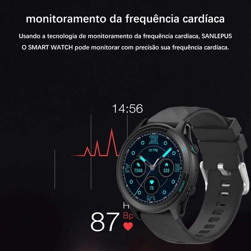 2024 Neue Amazfit-Smartwatch für Männer und Frauen – Voll-Touchscreen. Gesundheitsmonitor. Bluetooth-Anruf. Wasserdicht. für IOS und Android