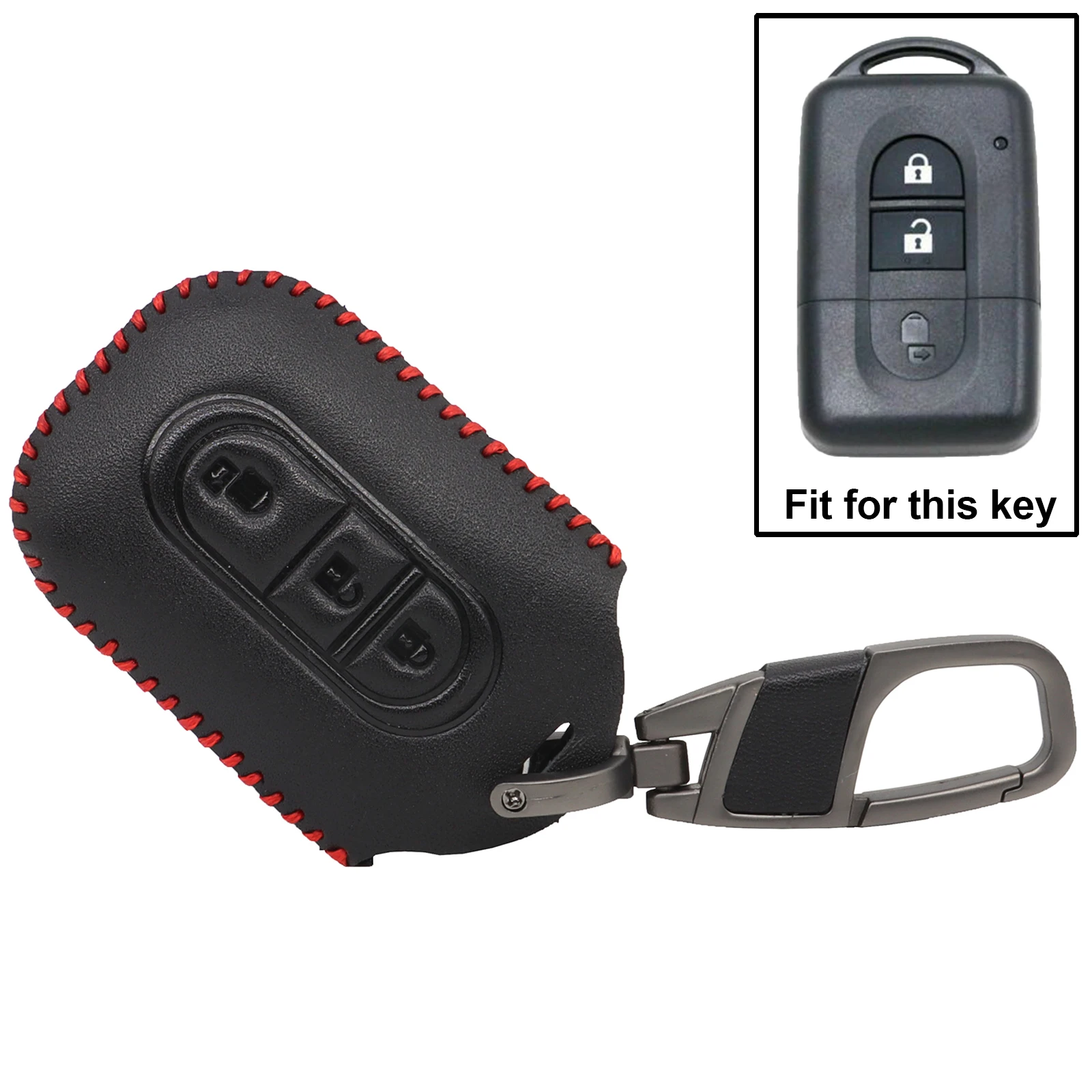 Remote Key Cover Car Keyring PU Leather For Nissan X-Trail Rogue Qashqai Tiida Pulsar Note Micra Pathfinder Navara NV200 Decor