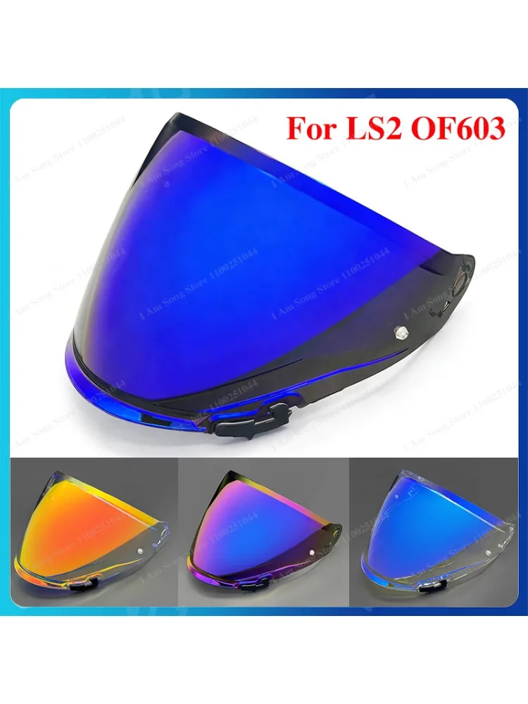 Lentille de visière de casque de moto pour LS2 OF603, remplacement Anti-UV, anti-rayures, Anti-poussière, pare-vent, accessoires d'équipement de moto
