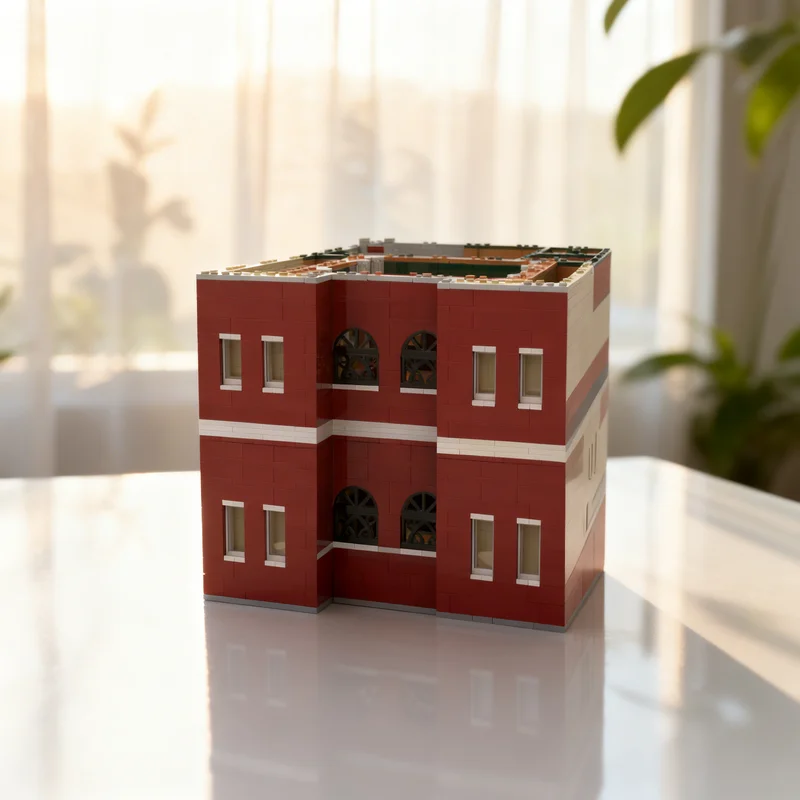 

2466pcs MOC Iwatodai Dorm Modular Part 4 Third Floor Streetscape Model Building Blocks DIY Creative Gift Display Decor Premium