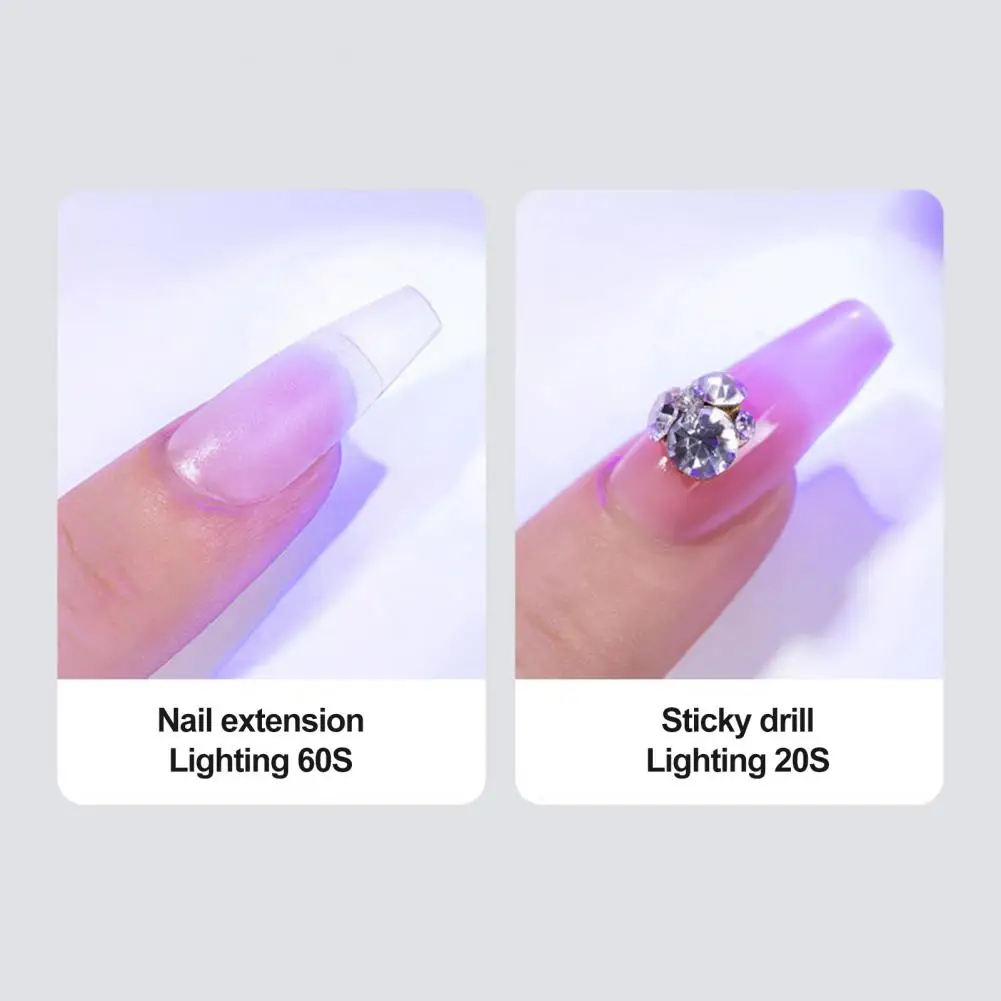 Nail Art Tools Portable Rechargeable Led Nail Lamp 3w Handheld Manicure Dryer with 25/60s Timing Ideal Nail Art Tool for Gel